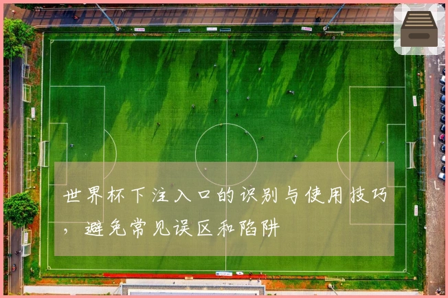 世界杯下注入口的识别与使用技巧，避免常见误区和陷阱